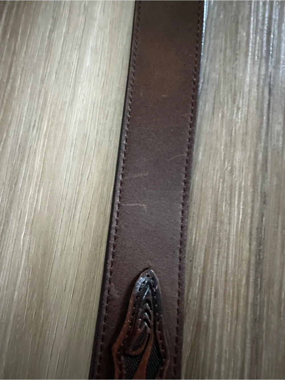 Western Longhorn Leather Belt Boys